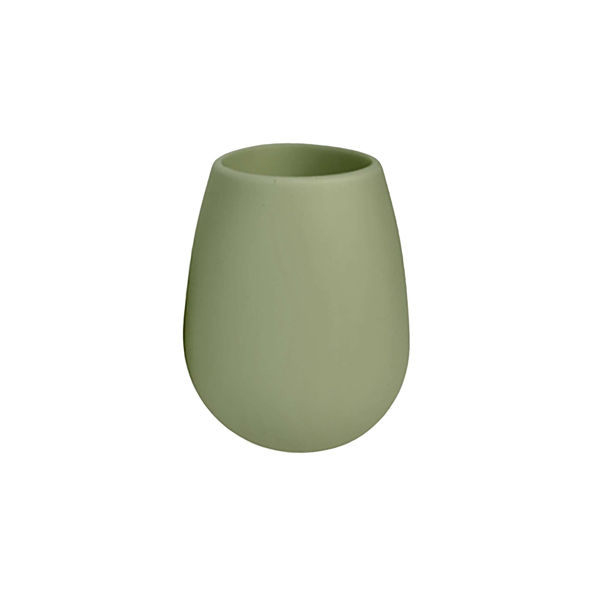 PORTER GREEN – FEGG WATER GLASSES 350ML IN SILICONE - Olive